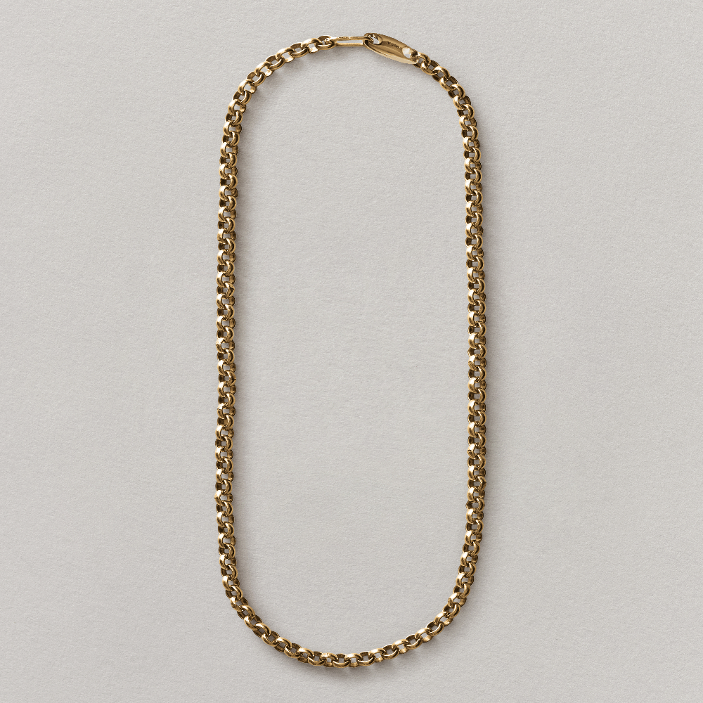 ANNIKA INEZ - HEAVY ROLO CHAIN NECKLACE - GOLD – The Jewellery Showroom